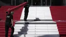 Festival film Cannes 2023 berlangsung dari 16 Mei hingga 27 Mei 2023. (AP Photo/Daniel Cole)
