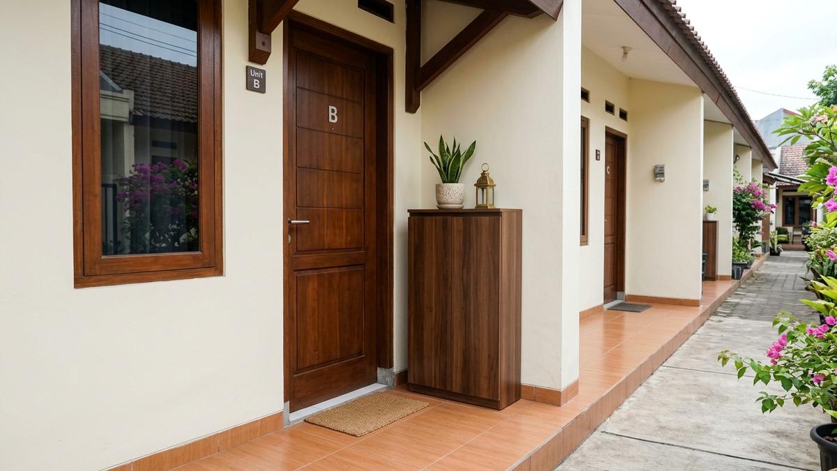 7 Desain Teras Rumah Kontrakan Petak yang Rapi dan Tidak Sempit