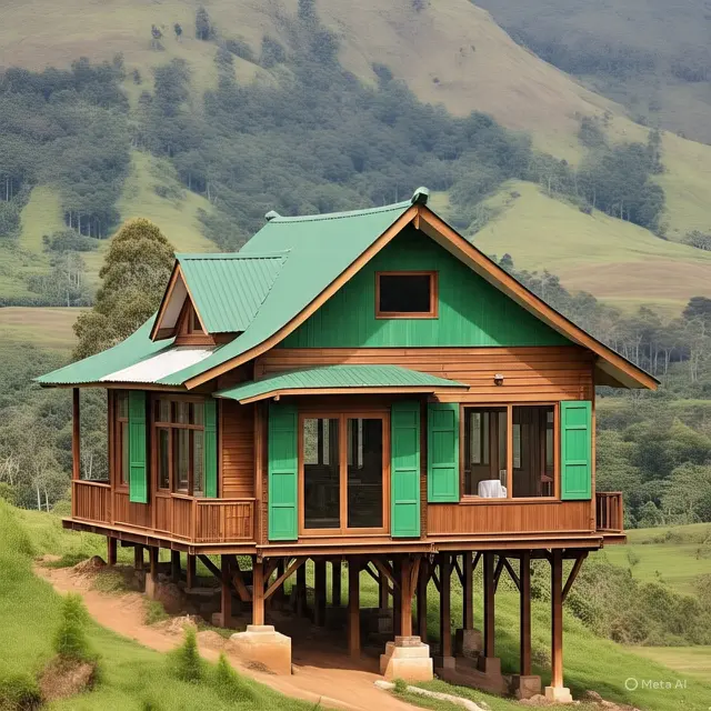 Rumah Sederhana Serba Hijau