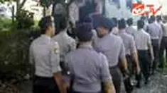 Pascaamuk massa di Kediri, Jawa Timur, ratusan polisi kembali disiagakan di perkebunan PT Sumber Sari Petung. 