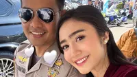 Febby Rastanty Dampingi Suami Naik Pangkat di Hari Bhayangkara ke-79