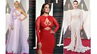 Aksi cut out para selebritas pamer perut di panggung Oscars 2016