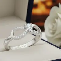 Ilustrasi Model Cincin Nikah Infinity yang Elegan dan Bermakna/Gemini AI