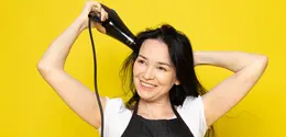 Hasil rambut bervolume hanya dengan hairdryer. (foto: KamranAydinov/freepik)