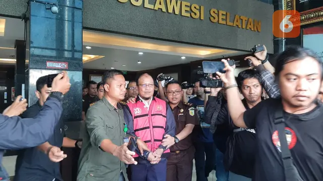 Haris Yasin Limpo tersangka korupsi PDAM Kota Makassar (Liputan6.com/Eka Hakim)