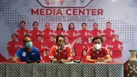Suasana konferensi pers NPC Indonesia di Kusuma Sahid Prince Hotel, Solo, Senin (23/8/2021). (Bola.com/Vincentius Atmaja)