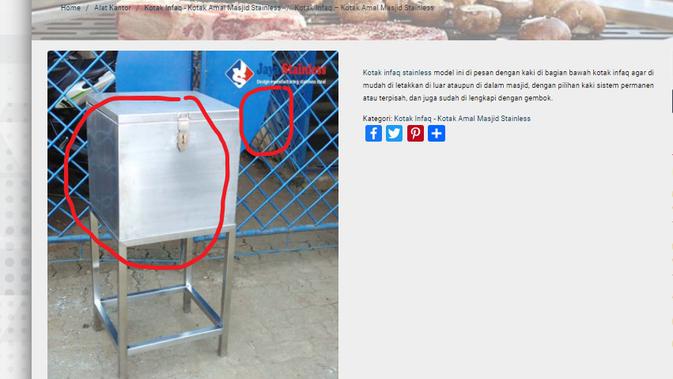 Cek Fakta Liputan6.com menelusuri klaim foto kotak amal untuk pembangunan IKN