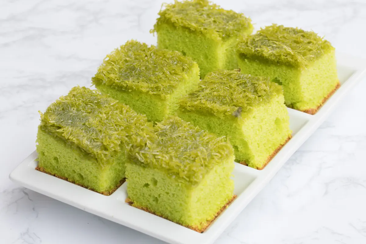 Resep Ogura Cake Pandan