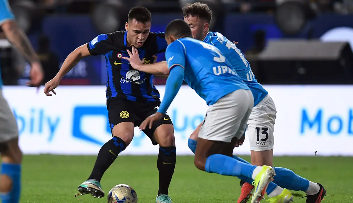 Padahal, Inter Milan unggul jumlah pemain sejak menit ke-60. (AP Photo)