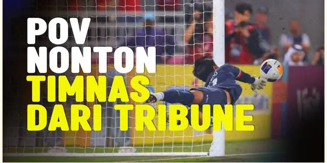 VIDEO: POV Deg-degan Nonton Timnas Indonesia U-23 Lolos ke Semifinal Piala Asia U-23 2024 dari Tribune