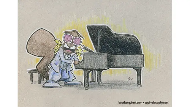 7 Ilustrasi Tupai dengan Karakter Musisi Terkenal, Detailnya Bikin Takjub