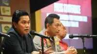 Erick Thohir menegaskan komitmennya memberantas mafia di berbagai aspek. (dok: PSSI)