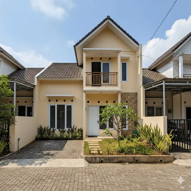 Desain Rumah Sederhana Ukuran 6x10 Meter Tampak Depan by Gemini