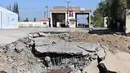 Militer Israel mengonfirmasi pada 25 Oktober 2024 lalu, mereka telah menyerang penyeberangan perbatasan antara Suriah dan Lebanon. (LOUAI BESHARA/AFP)