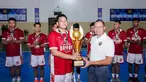 Tim Basket Bhayangkara Brimob berhasil menorehkan prestasi membanggakan dengan meraih gelar Juara 1 (Champion) pada ajang KASAU Cup 2026 Basketball Tournament kategori antar kementerian/lembaga yang digelar di GOR Merpati Halim Perdanakusuma, Jakarta Timur. (Foto: Humas Polri)