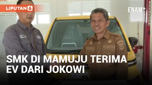 VIDEO: Presiden Jokowi Beri Mobil Listrik untuk Belajar Praktik SMKN 1 Rangas Mamuju