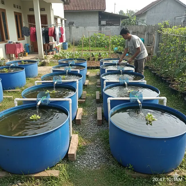 Cara Ternak Ikan Gabus di Lahan Sempit (Foto: Gemini AI)