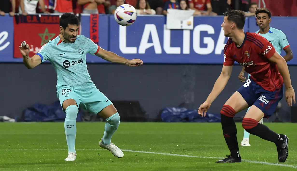Sementara Osasuna ada di posisi ke-10 dengan enam poin. (AP Photo/Alvaro Barrientos)