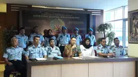 Kemenkum HAM saat menggelar konferensi pers terkait prestasi petugas Lapas di Indonesia dalam memerangi narkoba (Liputan6.com/Devira)