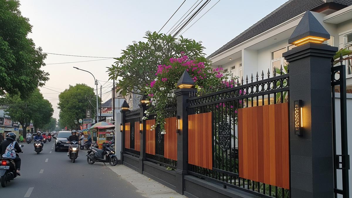 7 Model Pagar Rumah di Pinggir Jalan Ramai agar Lebih Aman dan Tetap Terlihat Elegan