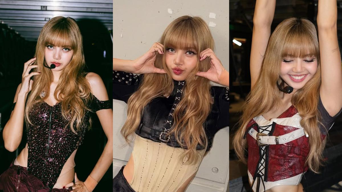 8 Pesona Membius Lisa BLACKPINK dengan Busana Panggung Bersiluet Korset di Barcelona