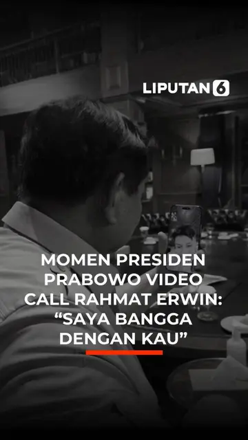 MOMEN PRESIDEN PRABOWO VIDEO CALL RAHMAT ERWIN: "SAYA BANGGA DENGAN KAU"
