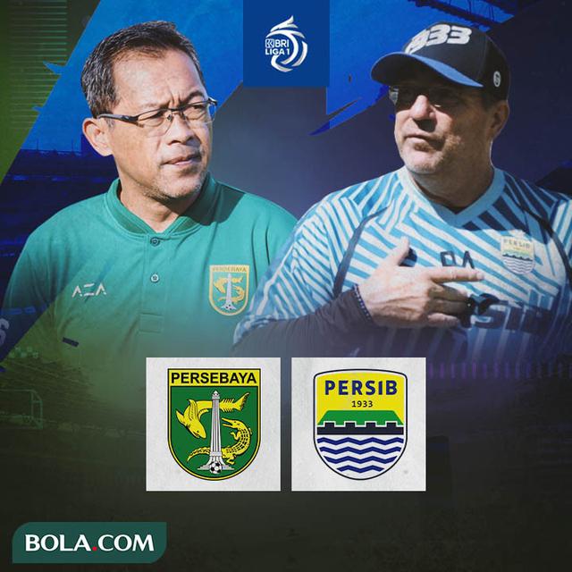 BRI Liga 1 - Duel Pelatih - Persebaya Surabaya Vs Persib Bandung