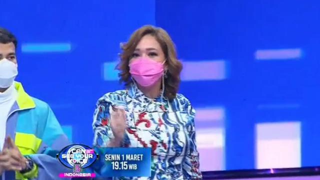 Maia Estianty di program acara  I Can See Your Voice (ist)