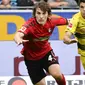 4. Caglar Soyuncu - Salah satu pemain muslim yang memiliki performa impresif namun bermain di klub biasa saja. Freiburg beruntung memiliki bek kelahiran Turki tersebut. (AFP/Thomas Kienzle)