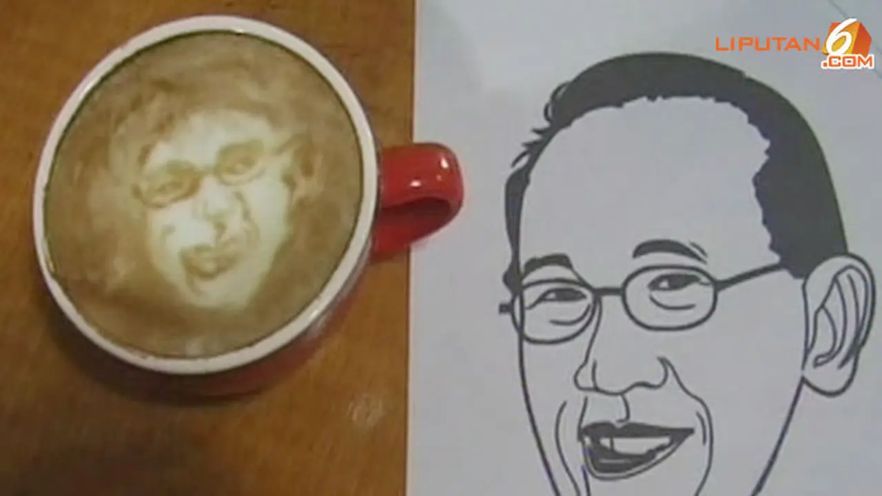 Uniknya Lukisan Kopi Capres