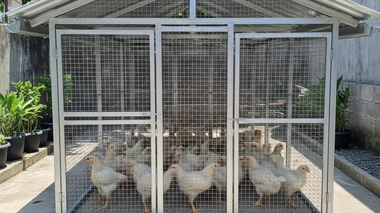 Desain Kandang Ayam Baja Ringan