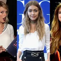 Selebriti ini tak sungkan menunjukkan dirinya meski tanpa makeup. (AFP/Bintang.com)