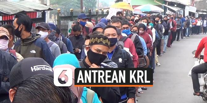 VIDEO: Usai Libur Panjang, Antrean Penumpang Hingga Keluar Stasiun