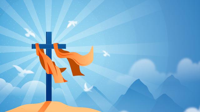 Ilustrasi salib, kristiani