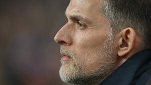 Pelatih baru Timnas Inggris, Thomas Tuchel memimpin laga Kualifikasi Piala Dunia 2026 melawan Albania di Wembley Stadium, London, Jumat (21/03/2025) waktu setempat. (AFP/Glyn Kirk)