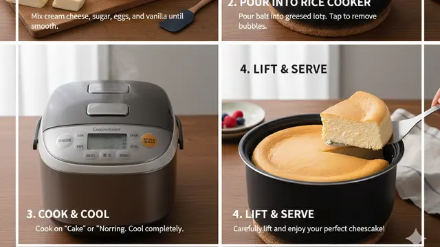 Cara Membuat Cheesecake di Magic Com Tanpa Oven. AI