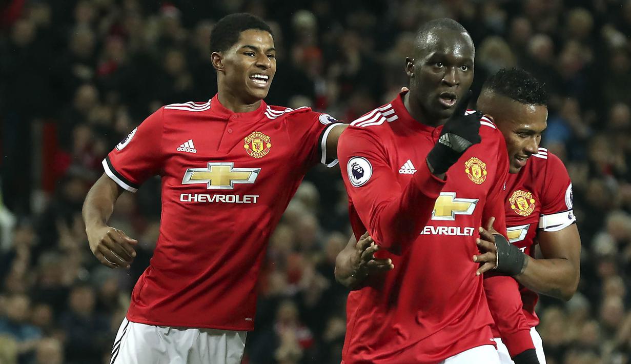 6. Romelu Lukaku (Manchester United) - 8 Gol. (AP/Martin Rickett)