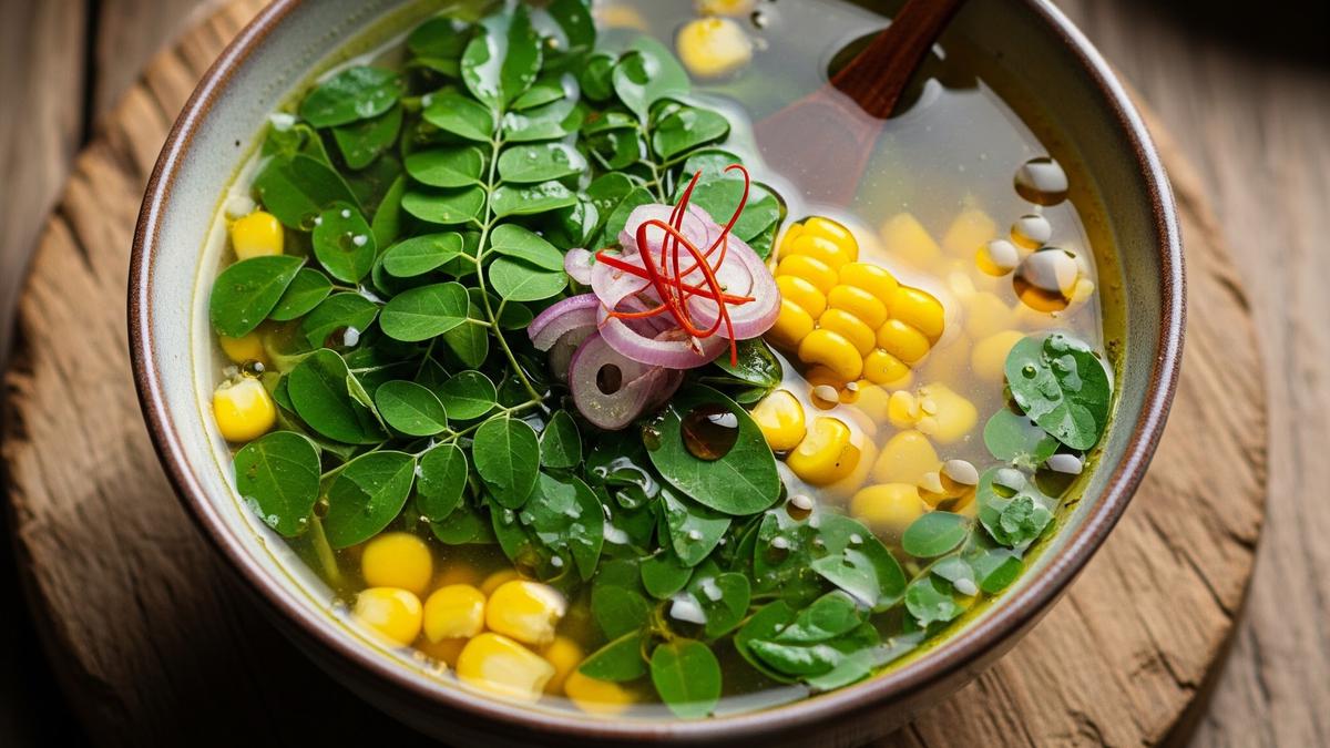 Resep Sup Bening Daun Kelor dengan Jagung, Hidangan Sehat Penuh Nutrisi untuk Keluarga