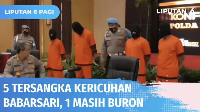 Polisi menetapkan lima tersangka penganiayaan dan kerusuhan di Babarsari dan Jambusari, Sleman, D. I. Yogyakarta. Dari kelima tersangka, satu orang di antaranya masih dalam pengejaran polisi.