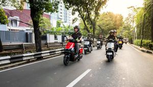 Acara 'Ride & Connect' dihadiri puluhan pengguna sepeda motor listrik Ofero, kreator konten, hingga pecinta gaya hidup urban. (ist)