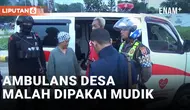 Polisi Cegat Ambulans Milik Desa yang Digunakan untuk Mudik di Bogor