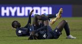 Salah satu tim unggulan di Piala Dunia U-20 2023, Prancis harus tersingkir lebih awal di fase grup meski pada laga terakhir Grup F mampu menang 3-1 atas Honduras di Unico Diego Armando Maradona Stadium, La Plata, Argentina, Senin (29/5/2023) dini hari WIB. Hanya mengemas tiga poin, setelah dua laga sebelumnya kalah dari Korea Selatan dan Gambia, Prancis tidak termausk dalam 4 tim peringkat ketiga terbaik. Alan Virginius dkk hanya menempati peringkat ke-5, kalah selisih gol dari Slovakia dan Tunisia di peringkat ke-3 dan 4. (AFP/Juan Mabromata)