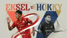 Ilustrasi Hokky Caraka vs Eksel Runtukahu (Bola.com/ Abdul Aziz/Gemini)