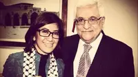 Ketua Komisi 1 DPR RI Meutya Hafid bersama Presiden Palestina Mahmoud Abbas, beberapa tahun lalu. (Photo credit: Dok. Meutya Hafidz)