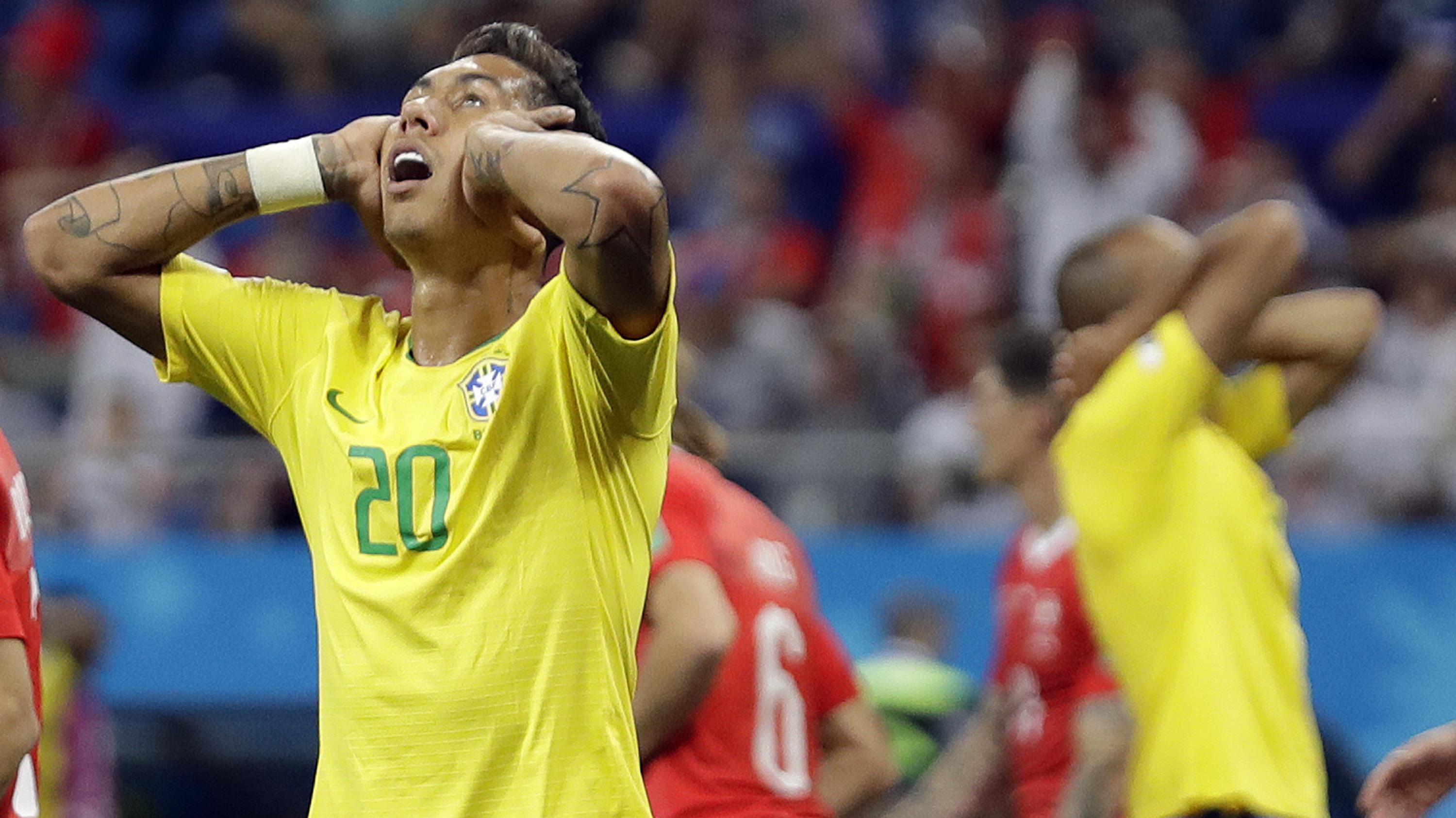 Striker Brasil, Roberto Firmino (AP/Filipe Dana)
