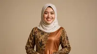 8 Model Gamis Batik Kombinasi Satin Mengkilap, Bikin Penampilanmu Mewah dan Elegan