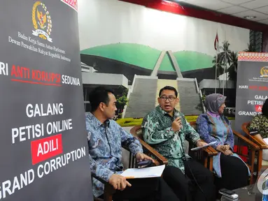 Badan Kerja Sama Antar Parlemen (BKSAP) mengadakan jumpa pers di Gedung DPR, Senayan, Jakarta, Selasa (9/12/2014). (Liputan6.com/Andrian M Tunay)