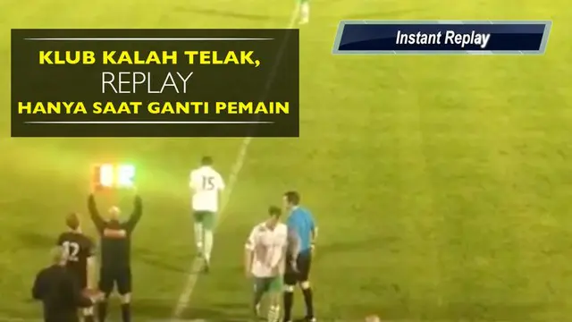 Video klub Republik Irlandia kalah telak dan replay di highlight pertandingan hanya saat pergantian pemain.