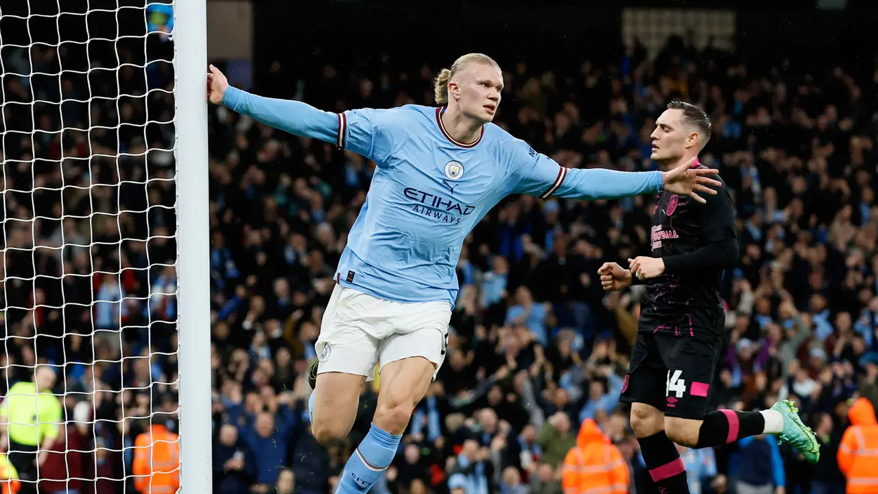 Hasil Piala FA: Manchester City Bantai Burnley di Etihad Stadium, Erling Haaland Hattrick