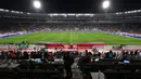 UEFA pun memutuskan, selain dihentikan, laga antara Timnas Belgia dan Swedia juga dibatalkan dan akan ditentukan di kemudian hari. (AFP/John Thys)